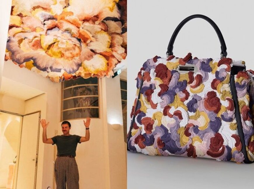 FENDI這顆Peekaboo驚艷全場　靠彩色水泥雕出溫柔奢華　