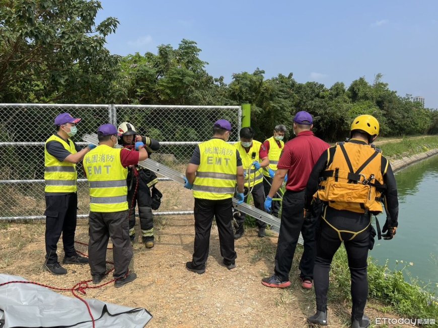 快訊／桃園莊敬大池驚傳民眾落水　男被拉上岸已死亡　