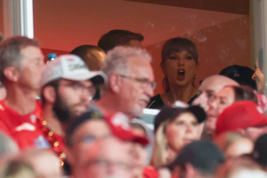 Taylor Swift Hugs Ed Kelce at Kansas City Chiefs Game