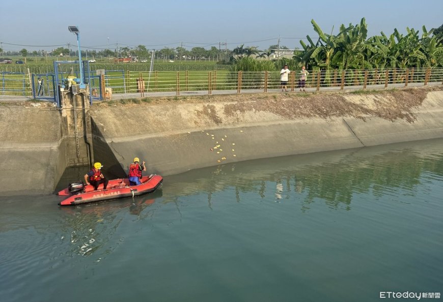 快訊／台南柳營嘉南大圳落水男　遺體今下午尋獲