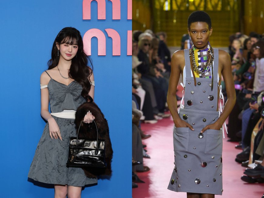 巴黎時裝周／張員瑛夢幻亮相秀場！當Miu Miu千金換上圍裙　勞動美學誕生