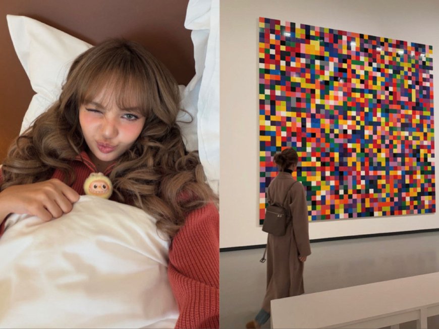 Lisa有全球唯一Labubu陪睡　逛美術館背富人愛牌背包