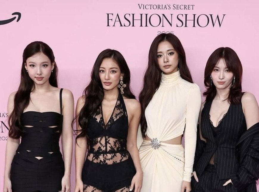 周子瑜火辣女神造型現身維密紅毯！志效超美透視裙　 4成員氣場全開