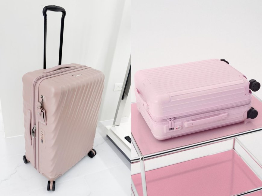 荷包又要破洞！超仙氣霧灰粉、芭蕾粉行李箱美出天際　出國登機都有風