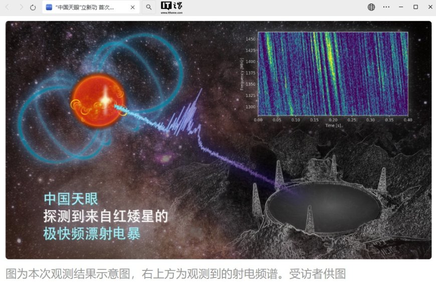 中国天眼 FAST 立新功,首次捕获恒星黑子区射电暴信号