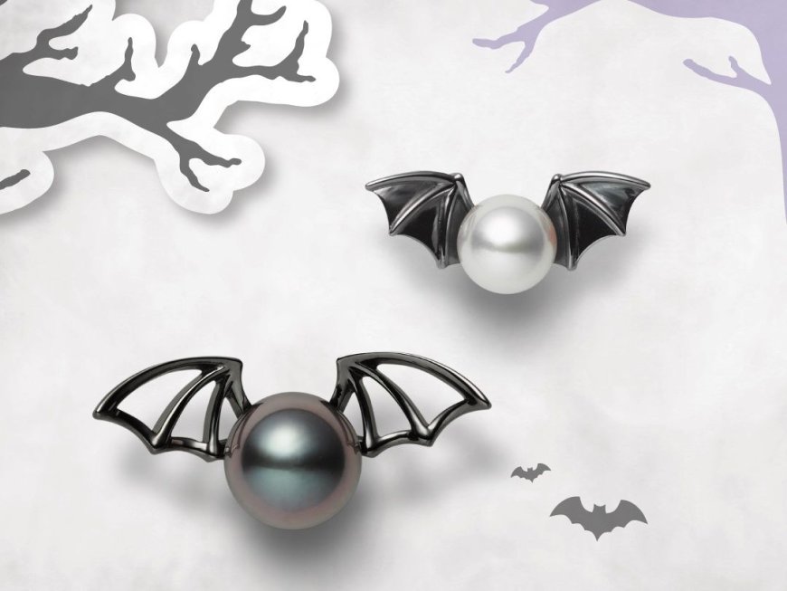 蝙蝠 、蜘蛛珍珠耳環俏皮　MIKIMOTO為萬聖節添亮點