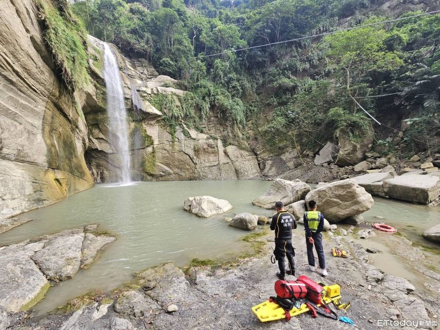 快訊／嘉義大埔青雲瀑布再傳溺水！1人失蹤警消持續搜救