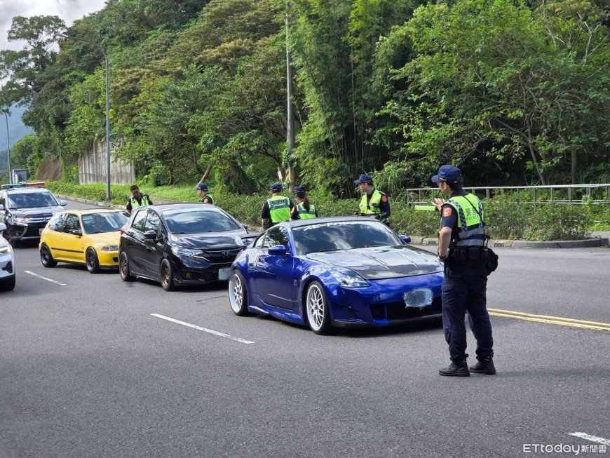 上千車迷、600車齊聚基隆轉運站！瑞芳警攔查136輛全程零事故