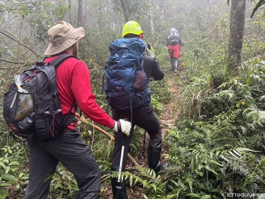 山友失聯第3天！宜蘭警消第三度入阿玉山　雨勢滂沱搜救難度高