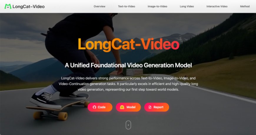 美团发布开源 LongCat-Video 视频生成模型,可稳定输出 5 分钟级内容