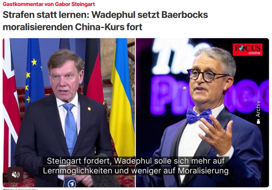 “学习中国,而非惩罚它”,德媒这番自我批判有何隐喻?