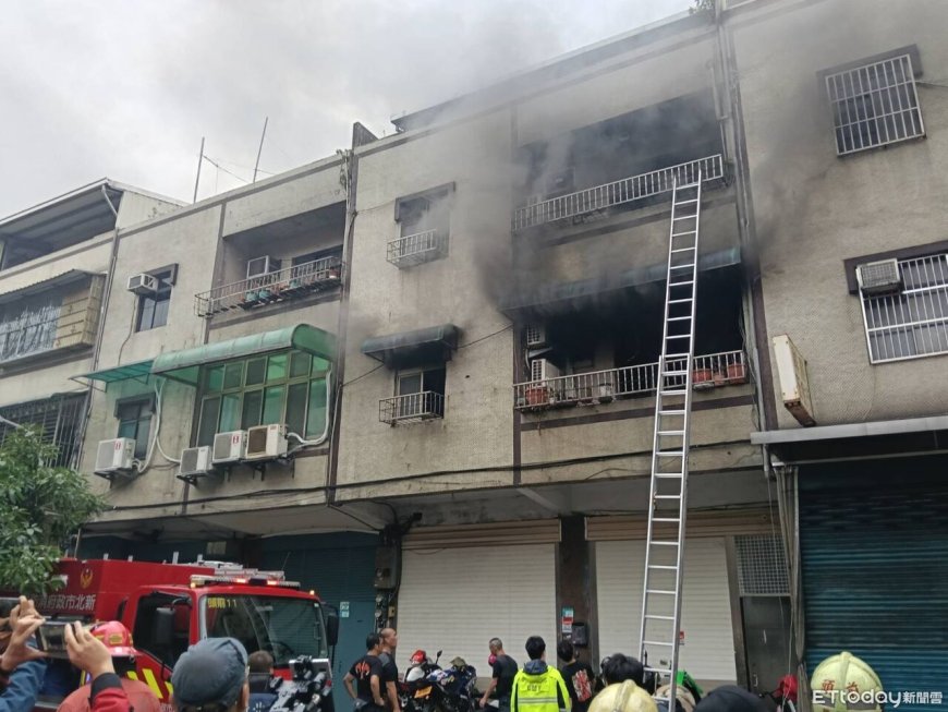 快訊／新莊移工宿舍清晨火警！木板隔間助長火勢　濃煙狂竄