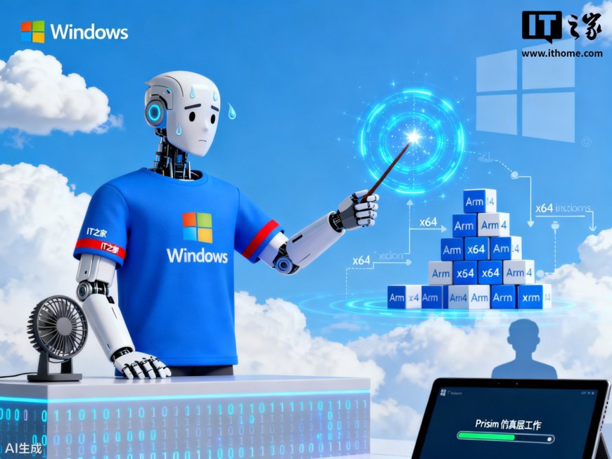 微软 Prism 仿真层打破兼容壁垒:Arm 版 Win11 告别应用荒,运行不再卡顿
