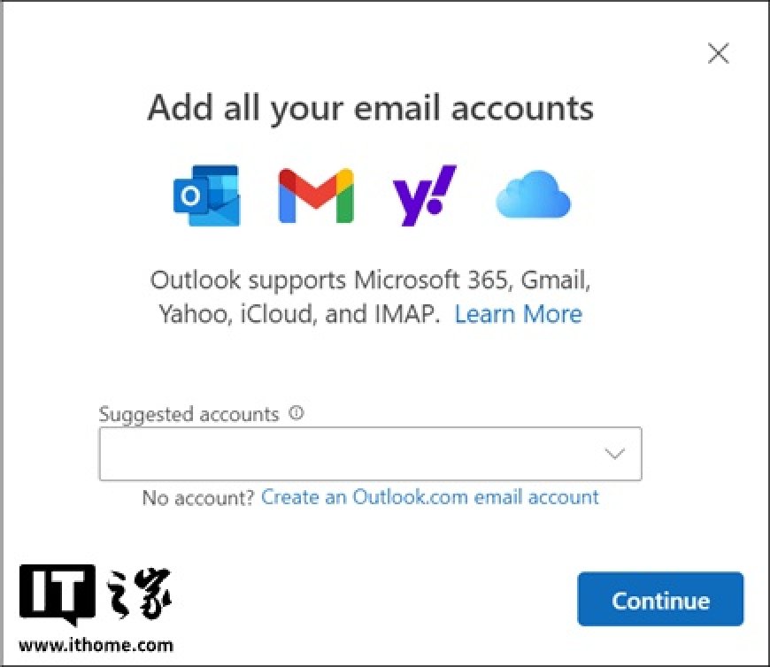 微软新版 Outlook 上新 iCloud 邮箱无缝登录,Windows、Android 等非苹果设备均可使用