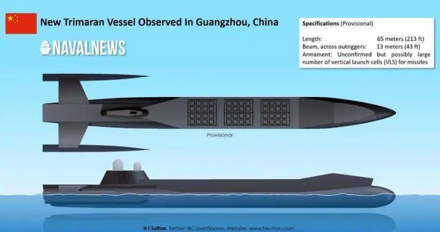 又把美国PPT造出来了？中国新型三体无人船曝光，火力堪比驱逐舰