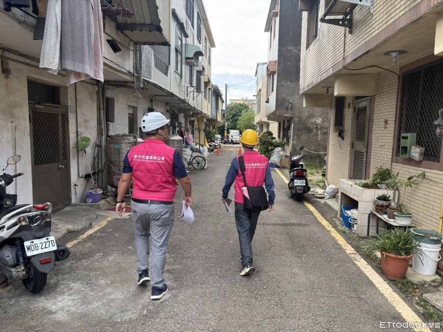新竹工地地層下陷　都展處檢查結果出爐：兩排住戶可安心返家