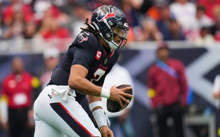 Texans' CJ Stroud take brutal hit from Broncos defender, leaves game