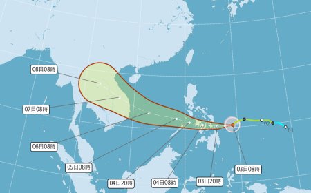 快訊／海鷗增強為中颱　將進入南沙島海面