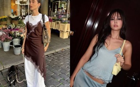 睡衣外穿正夯！Jennie、Rosé都穿　蕾絲睡衣3招穿搭公式直接複製不出錯