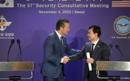 首尔：赫格塞思访问期间 朝鲜发射了炮弹