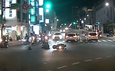 台南轎車路口左轉與機車碰撞　騎士慘摔多處擦挫傷送醫