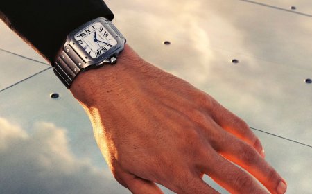 卡地亞熱賣Santos錶「鈦」輕盈　精鋼錶加入黑面盤新款