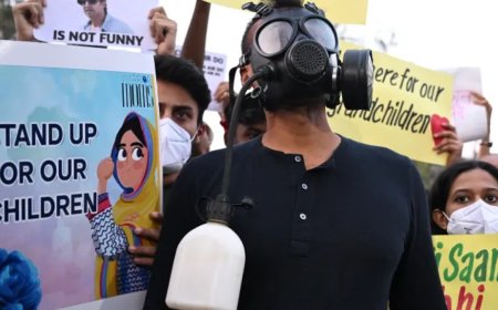 污染笼罩新德里，抗议者呼吁采取行动