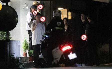 直擊王大陸「深夜遭警察關切」！放假帶女友吃日料  大飛柯震東也在