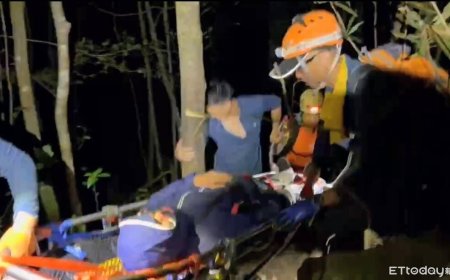 男獨攀屋我尾山摔斷腿受困8小時　動員12人救下山送醫