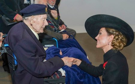 Kate Middleton learns 100-year-old veteran's secret to longevity during royal visit