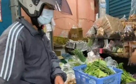 彰化停班課「傳統市場湧人潮」　菜價平穩民眾狂掃貨備戰