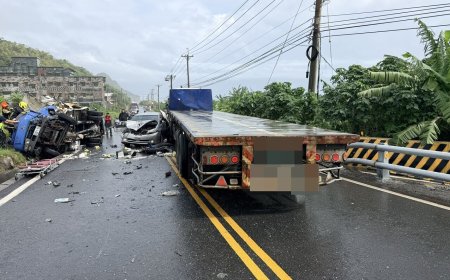 快訊／台11線花蓮豐濱段3車相撞　貨車駕駛卡車內無呼吸心跳