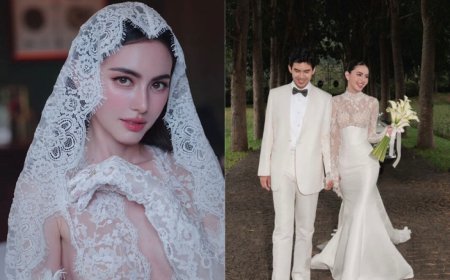 「泰國第一神顏」火辣婚紗照曝光　蕾絲白紗全透視