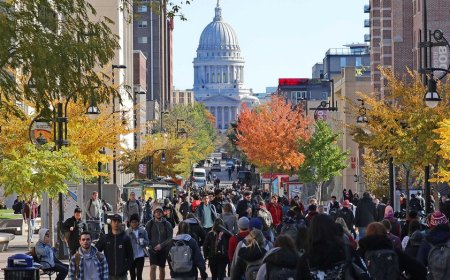 Graphic anti-ICE imagery at University of Wisconsin shows agent with bullet in head: 'Speak their language'
