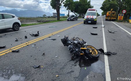 台9線嚴重事故！小客車雙黃線迴轉　19歲無照騎士撞上送進ICU