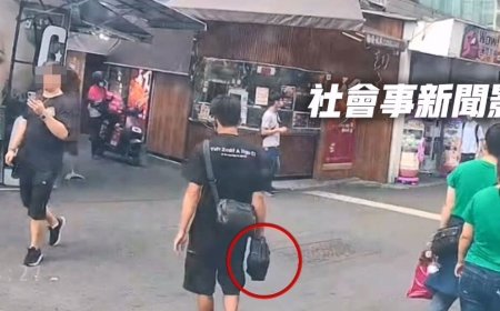 一中街廢油回收車才停妥　黑衣男淡定開門偷走斜背包...8萬飛了