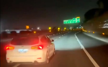 國道惡意蛇行逼車畫面曝！警出手通知駕駛到案　恐罰3.6萬並扣牌