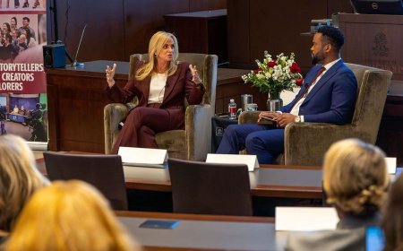 FOX News Media CEO Suzanne Scott participates in fireside chat with University of South Carolina students