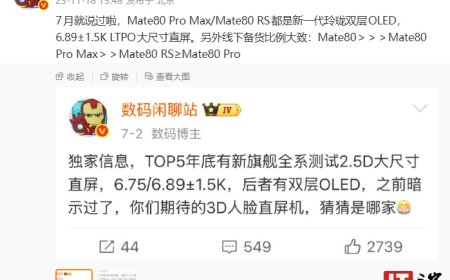 华为 Mate 80 系列手机线下备货比例曝光：标准版最多、 Pro 最少