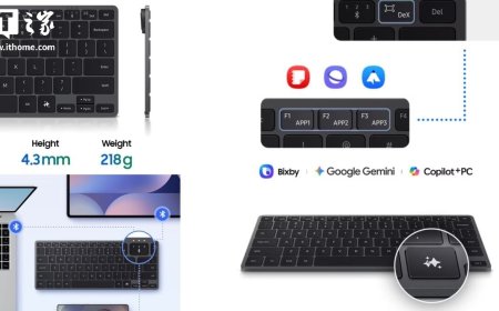 三星海外推出 Smart Keyboard 无线键盘：支持多设备连接与 AI 快捷键
