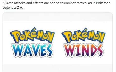 曝第十世代《宝可梦：风 / 浪》延续回合制：融合《阿尔宙斯》战斗玩法，预计 2026 年登陆 Switch 2