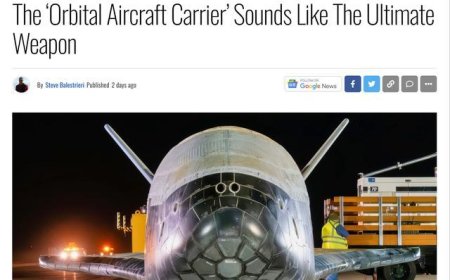 美媒称中国正在研究太空激光炮，美军已有应对之策，建造轨道航母