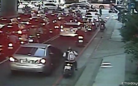 乘客突開門騎士被擊落當場倒地　台中警：善用荷蘭式開門法