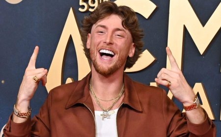 Bailey Zimmerman Radiates Confidence On CMA Red Carpet After Fixing Childhood Insecurity