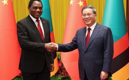 中国总理28年来首次访问赞比亚