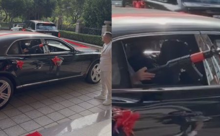 大哥的女兒就是狂！新娘不丟扇子改丟「玩具步槍」　影片曝光