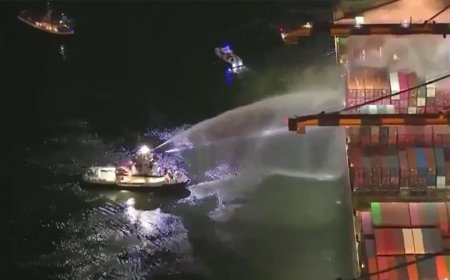 Fire on ship docked at Port of Los Angeles prompts evacuation of crew, officials say