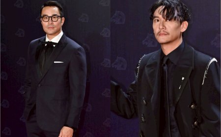 金馬男星時尚／男神對決！曾敬驊VALENTINO奶茶色西裝、林柏宏質感灰帥翻