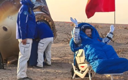 中国发射飞船接回滞留空间站的宇航员