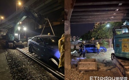 快訊／基隆毒蟲駕車闖平交道！爆胎「棄車落跑」　台鐵列車延誤